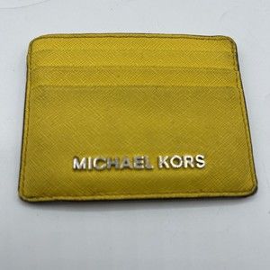 Michael Kors Jodie Travel ID‎ Credit Card Holder Yellow Mini
